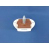 Pushlock wit exclusief slotplaat