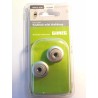 Pushlock mini drukknop grijs 2 stuks