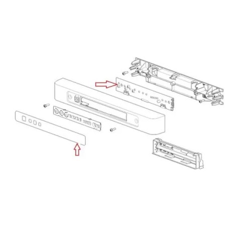 Thetford bedieningspaneel - Sticker LED+PCB LED+DM N4***