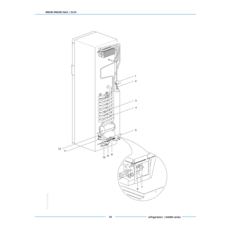 Thetford N3080 Koelkast Connector Temperatuur N4141/N4142/N4145/N4150/N4170/N4175