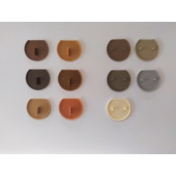 Afdekkapje meubelverbinder interieur oranjebruin
