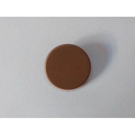 Afdekkapje meubelverbinder interieur rond middenbruin