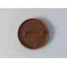 Afdekkapje meubelverbinder interieur rond middenbruin