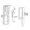 Dometic CaraD-RF deur Bevestingsclip - witgrijs