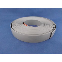 Rubber donkergrijs 2,2 cm breed