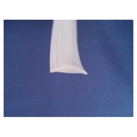 PVC schroefafdekprofiel lichtgrijs
