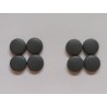 Schroefafdekkapje donkergrijs RAL 7011
