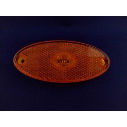 Zijmarkeringslampje LED oranje met witte achterkant