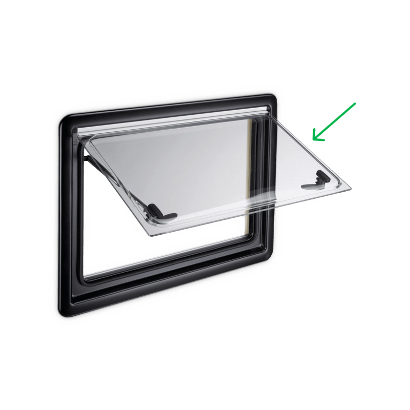 Dometic S4/S5 'glas' voor openslaand raam 90 x 60 cm.