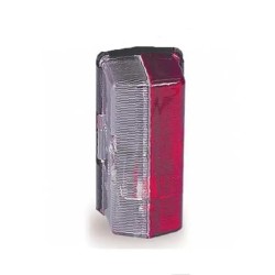 Rood/wit Markeringslicht Rechthoekig Opbouw zonder schroef