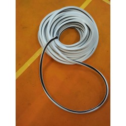 Wit met zwart afdichtingsrubber gewapend