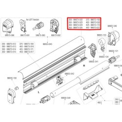 Bovenkap (Top Case) voor Fiamma F45S luifel polar white