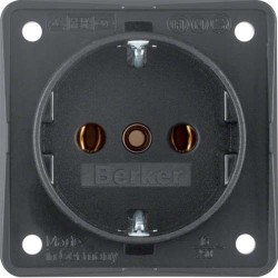 Berker Wandcontactdoos antraciet
