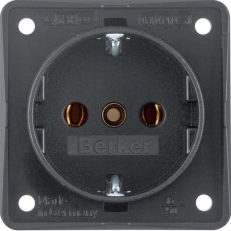Berker Wandcontactdoos antraciet