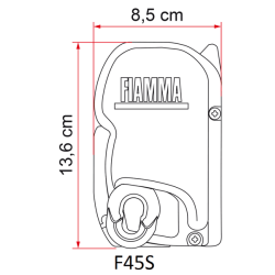 Fiamma F45S luifel 450 cm met polar white box