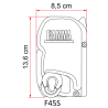 Fiamma F45S luifel 450 cm met polar white box