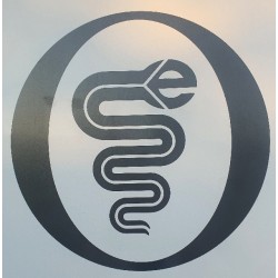 Sticker met Elnagh logo donkergrijs