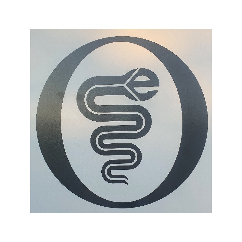 Sticker met Elnagh logo donkergrijs