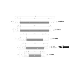 Scharnier garagedeur/toegangsdeur/gaskast 29 cm