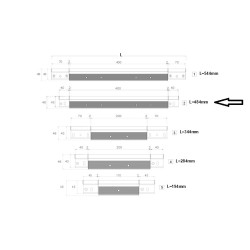 Scharnier voor garagedeur/toegangsdeur/gaskast 49 cm