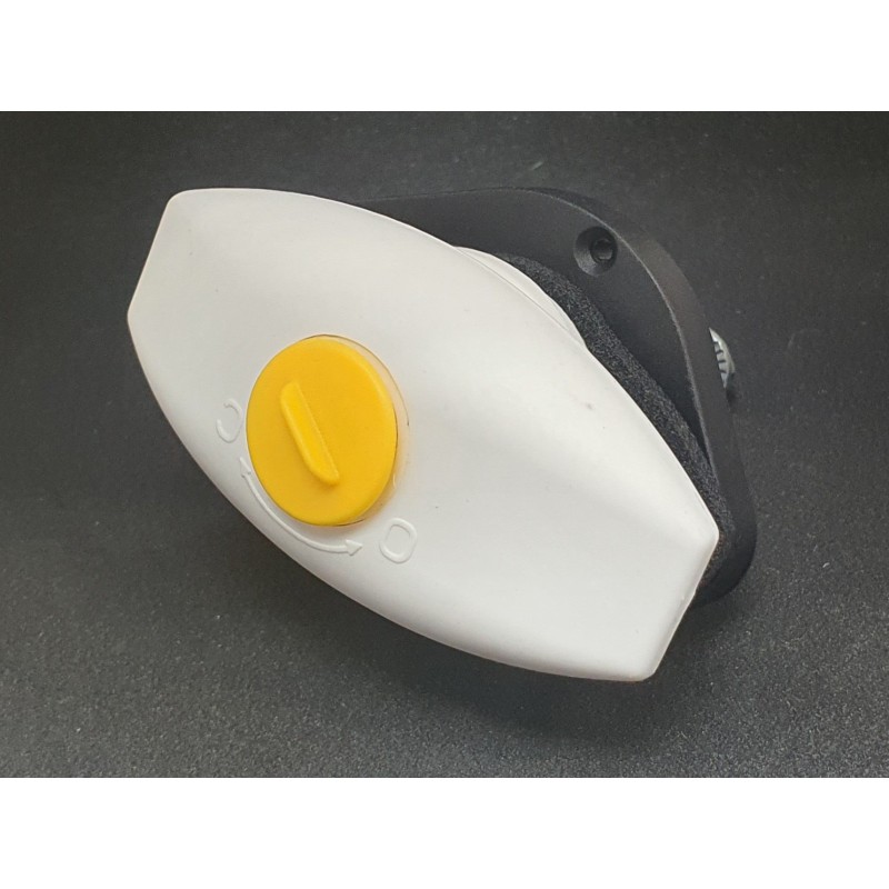 Witte draaiknop / Slot garagedeur