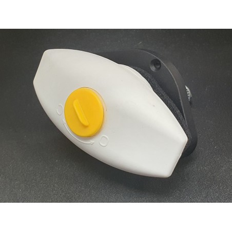 Witte draaiknop / Slot garagedeur