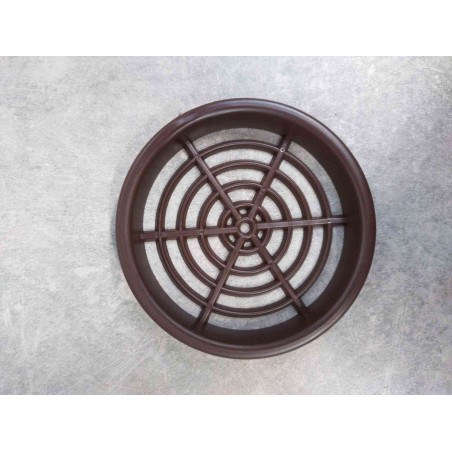 Ventilatierooster rond donkerbruin