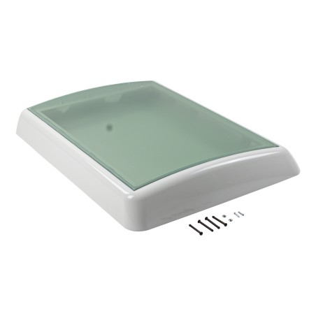 Glaskoepel voor Midi Heki 50 x 70 wit kader